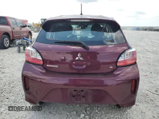 2023 Mitsubishi Mirage Black Edition with VIN ML32AWHJ7PH007192, listed as a Copart auction lot 54978395 with 25,065 mi miles and Clean title. Bid and sale history available at DreamBid. Image 6.