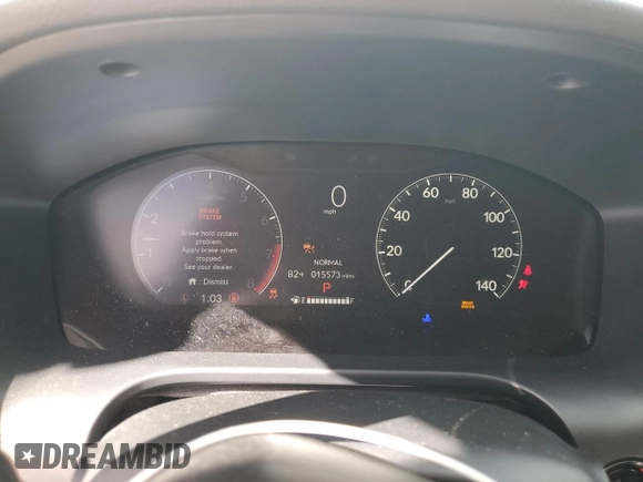 2024 Honda HR-V LX with VIN 3CZRZ1H34RM727051, listed as a Copart auction lot 44580075 with 15,573 mi miles and Salvage Title. Bid and sale history available at DreamBid. Image 9.