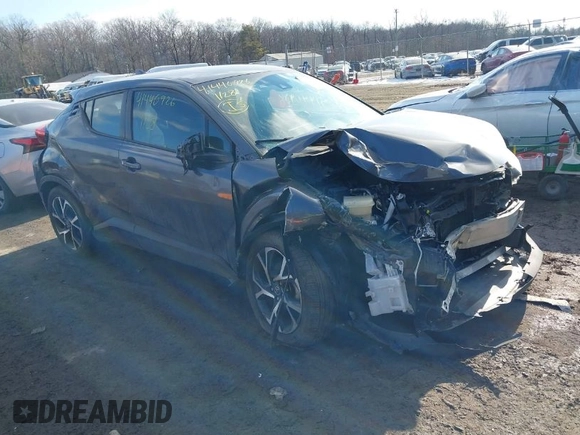 2018 Toyota C-HR XLE with VIN NMTKHMBX0JR024606, listed as a IAAI auction lot 41440926 with 118,968 mi miles. Bid and sale history available at carsss.com. Image 1.