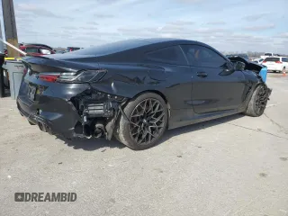 2020 BMW M8 Competition with VIN WBSAE0C01LBM08459, listed as a Copart auction lot 45227915 with 42,421 mi miles and Salvage Title. Bid and sale history available at carsss.com. Image 3.