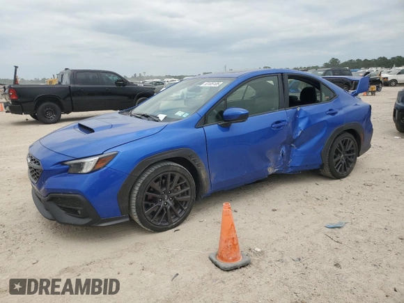 2022 Subaru WRX Premium with VIN JF1VBAF67N9008378, listed as a Copart auction lot 53105105 with 18,956 mi miles and Salvage Title. Bid and sale history available at carsss.com. Image 1.