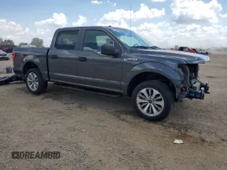 2018 Ford F-150 XL with VIN 1FTEW1EP8JKF22252, listed as a Copart auction lot 62425465 with 43,844 mi miles and Salvage title. Bid and sale history available at DreamBid. Image 4.
