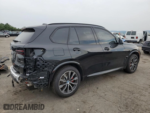 2024 BMW X5 xDrive50e with VIN 5UX43EU02R9U91727, listed as a Copart auction lot 64155574 with 7,050 mi miles and Salvage Title. Bid and sale history available at carsss.com. Image 3.