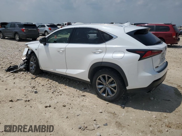 2019 Lexus NX 300 z VIN JTJYARBZ0K2133801, wystawiony jako Copart lot #55450645 z przebiegiem 96 526 mil mil oraz Szkoda całkowita • Salvage title. Historia ofert i sprzedaży dostępna na DreamBid. Obrazek 2.