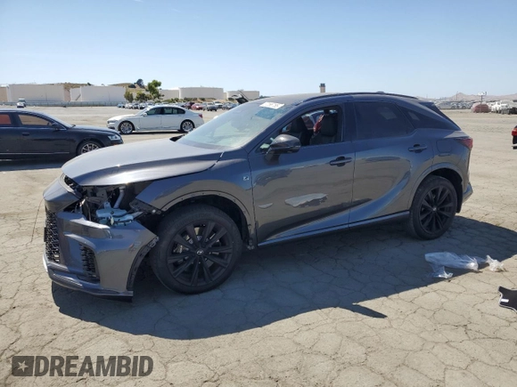 2024 Lexus RX 500h F Sport Performance z VIN 2T2BCMEA1RC020345, wystawiony jako Copart lot #57066755 z przebiegiem 3 148 mil mil oraz Szkoda całkowita • Salvage title. Historia ofert i sprzedaży dostępna na DreamBid. Obrazek 1.