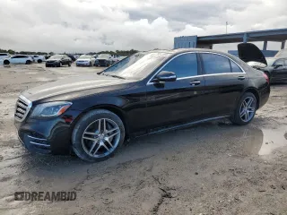 2018 Mercedes-Benz S 560 with VIN WDDUG8GB0JA384253, listed as a Copart auction lot 85543844 with 73,378 mi miles and Non Repairable. Bid and sale history available at carsss.com. Image 1.