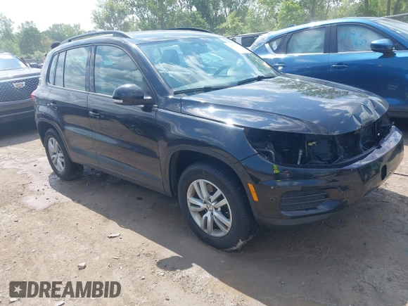2016 Volkswagen Tiguan S with VIN WVGAV7AX9GW525250, listed as a IAAI auction lot 42393412 with 154,919 mi miles and . Bid and sale history available at DreamBid. Image 1.