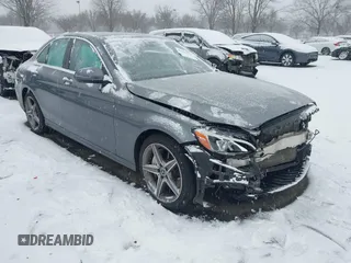 2017 Mercedes-Benz C 300 with VIN 55SWF4KB3HU215771, listed as a IAAI auction lot 41229717 with 66,676 mi miles and . Bid and sale history available at DreamBid. Image 1.