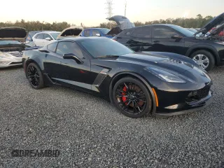 2015 Chevrolet Corvette Z06 2LZ with VIN 1G1YR2D64F5606585, listed as a Copart auction lot 76243904 with 0 mi miles and Salvage Title. Bid and sale history available at carsss.com. Image 4.