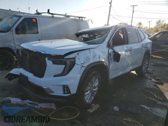 2024 GMC Acadia AWD Elevation z VIN 1GKENNKS8RJ173974, wystawiony jako Copart lot #75293634 z przebiegiem Nie podano mil oraz Nie do naprawy. Historia ofert i sprzedaży dostępna na DreamBid. Obrazek 1.