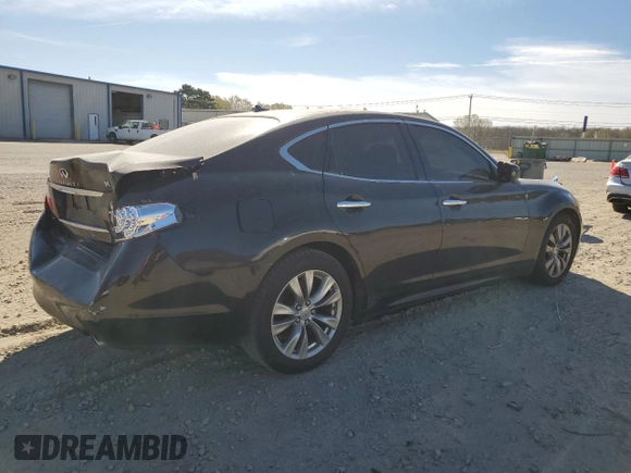 2011 Infiniti M with VIN JN1BY1AP6BM326922, listed as a Copart auction lot 50186505 with Not provided miles and Salvage title. Bid and sale history available at DreamBid. Image 3.
