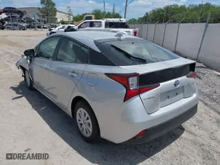2022 Toyota Prius L Eco with VIN JTDKAMFU5N3184798, listed as a IAAI auction lot 41947227 with 35,943 mi miles. Bid and sale history available at carsss.com. Image 3.