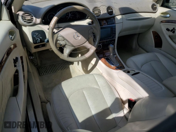 2009 Mercedes-Benz CLK 350 with VIN WDBTK56F99T107459, listed as a Copart auction lot 55199515 with 140,915 mi miles and Clean Title. Bid and sale history available at DreamBid. Image 8.