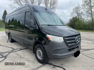 2020 Mercedes-Benz Sprinter Cargo Cargo with VIN W1W4EDHY3LT023378, listed as a Copart auction lot 56260055 with 485,694 mi miles and Clean Title. Bid and sale history available at DreamBid. Image 1.