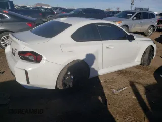 2023 BMW M2 with VIN 3MF13DM08P8D73670, listed as a Copart auction lot 80949983 with 0 mi miles. Bid and sale history available at carsss.com. Image 3.