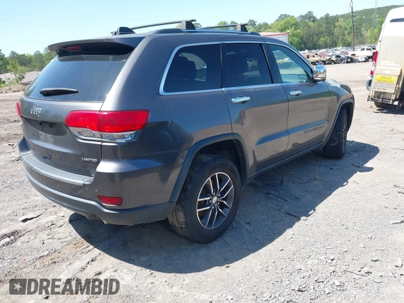 2017 Jeep Grand Cherokee Limited with VIN 1C4RJEBG5HC949971, listed as a IAAI auction lot 41981446 with 117,746 mi miles. Bid and sale history available at carsss.com. Image 4.