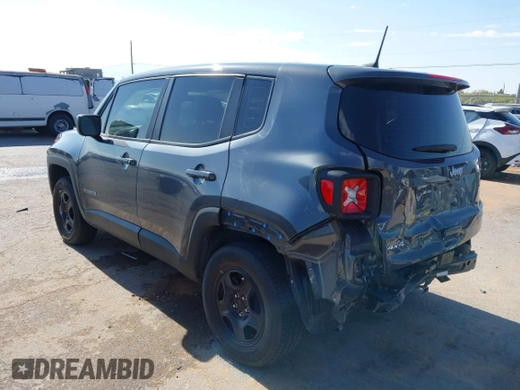 2022 Jeep Renegade Sport with VIN ZACNJDA13NPN49563, listed as a IAAI auction lot 42183338 with 17,945 mi miles and . Bid and sale history available at DreamBid. Image 3.