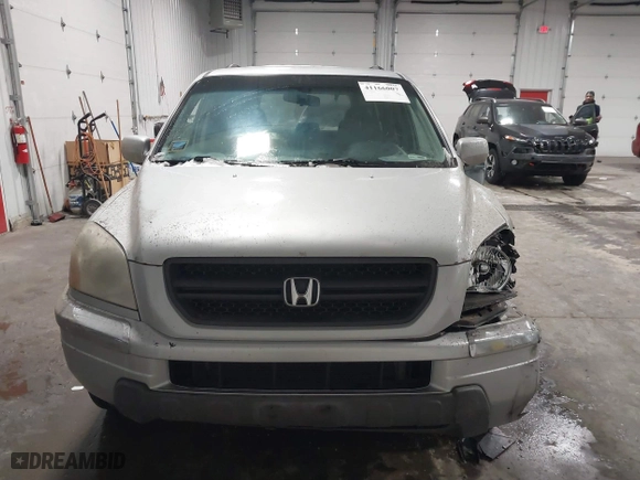 2004 Honda Pilot EX with VIN 2HKYF18654H515004, listed as a IAAI auction lot 41166007 with 0 mi miles. Bid and sale history available at carsss.com. Image 12.