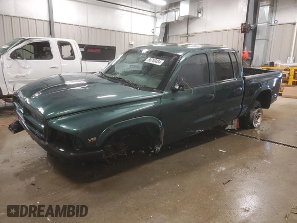 2000 Dodge Dakota Sport with VIN 1B7GG2AN1YS769770, listed as a Copart auction lot 86700484 with 0 mi miles and Clean Title. Bid and sale history available at carsss.com. Image 1.