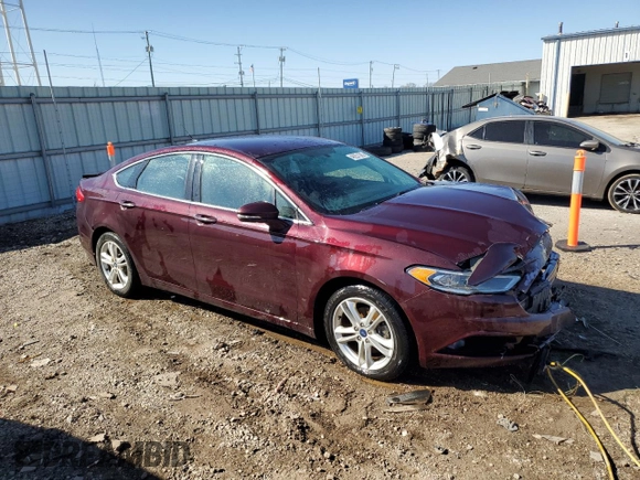 2018 Ford Fusion SE with VIN 3FA6P0HD1JR211017, listed as a Copart auction lot 48251365 with 48,363 mi miles and Salvage Title. Bid and sale history available at DreamBid. Image 4.