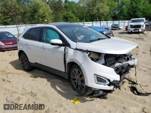 2015 Ford Edge Titanium with VIN 2FMTK4K84FBB07704, listed as a Copart auction lot 48859925 with 0 mi miles and Non Repairable. Bid and sale history available at carsss.com. Image 4.