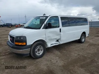 2018 GMC Savana z VIN 1GJZ7PFG4J1240284, wystawiony jako Copart lot #55495065 z przebiegiem 96 769 mil mil oraz Szkody całkowita. Historia ofert i sprzedaży dostępna na DreamBid. Obrazek 1.