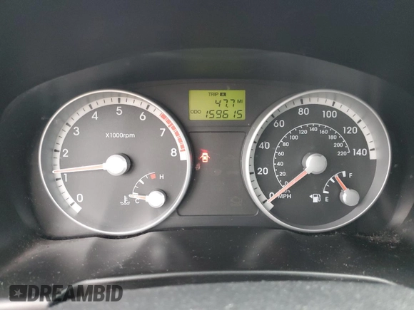 2008 Hyundai Accent SE with VIN KMHCN36C78U068877, listed as a Copart auction lot 46118385 with 159,615 mi miles and Salvage Title. Bid and sale history available at carsss.com. Image 9.