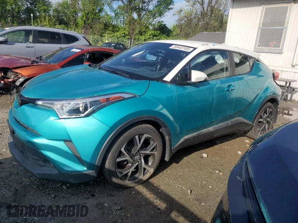 2018 Toyota C-HR XLE with VIN NMTKHMBX2JR041827, listed as a Copart auction lot 50443105 with 135,667 mi miles and Salvage title. Bid and sale history available at DreamBid. Image 1.