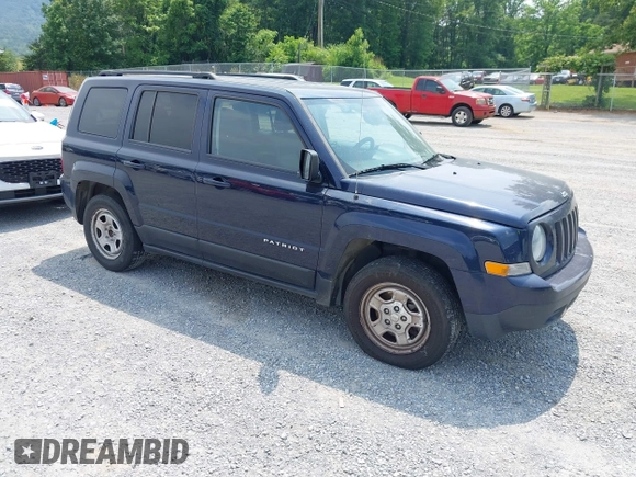 2016 Jeep Patriot Sport with VIN 1C4NJPBAXGD670093, listed as a IAAI auction lot 42429998 with 165,763 mi miles and . Bid and sale history available at DreamBid. Image 1.