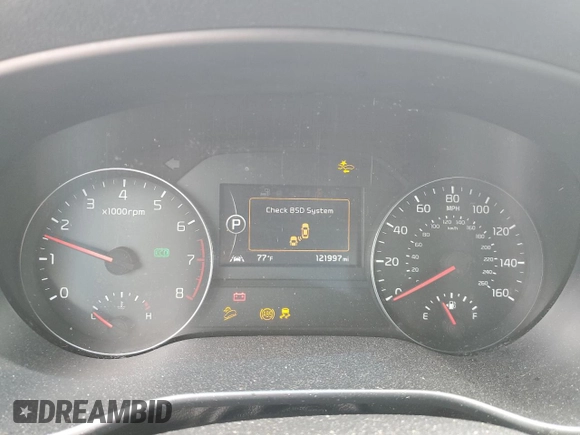2017 Kia Sportage SX Turbo with VIN KNDPR3A66H7203597, listed as a Copart auction lot 54489895 with 121,997 mi miles and Salvage title. Bid and sale history available at DreamBid. Image 9.