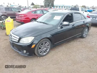 2009 Mercedes-Benz C-Class 3.0L Sport with VIN WDDGF54X29F214764, listed as a IAAI auction lot 42107127 with Not Provided miles. Bid and sale history available at carsss.com. Image 2.