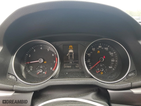 2018 Volkswagen Passat 2.0T S with VIN 1VWAA7A31JC021794, listed as a Copart auction lot 51261935 with 117,860 mi miles and Salvage Title. Bid and sale history available at carsss.com. Image 9.