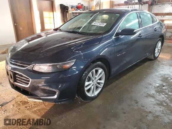 2016 Chevrolet Malibu LT with VIN 1G1ZE5ST8GF340431, listed as a Copart auction lot 43721325 with 138,059 mi miles and Salvage Title. Bid and sale history available at DreamBid. Image 1.