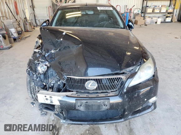 2013 Lexus IS 250 C with VIN JTHFF2C2XD2528574, listed as a Copart auction lot 81268344 with Not provided miles and Salvage title. Bid and sale history available at DreamBid. Image 5.