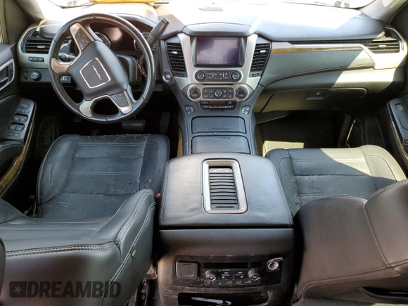 2017 GMC Yukon Denali with VIN 1GKS1CKJ8HR309594, listed as a Copart auction lot 73943684 with 0 mi miles and Salvage Title. Bid and sale history available at carsss.com. Image 8.