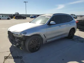 2021 BMW X3 xDrive30i with VIN 5UXTY5C0XM9F13239, listed as a Copart auction lot 47048425 with 41,922 mi miles and Salvage Title. Bid and sale history available at DreamBid. Image 1.