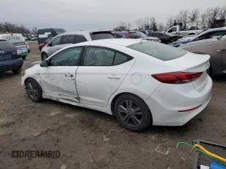 2017 Hyundai Elantra SE with VIN 5NPD84LF9HH119536, listed as a Copart auction lot 84386104 with 91,672 mi miles and Salvage title. Bid and sale history available at DreamBid. Image 2.
