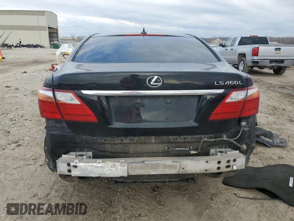 2012 Lexus LS 460 L with VIN JTHGL5EF8C5044754, listed as a Copart auction lot 48166625 with Not provided miles and Salvage title. Bid and sale history available at DreamBid. Image 6.