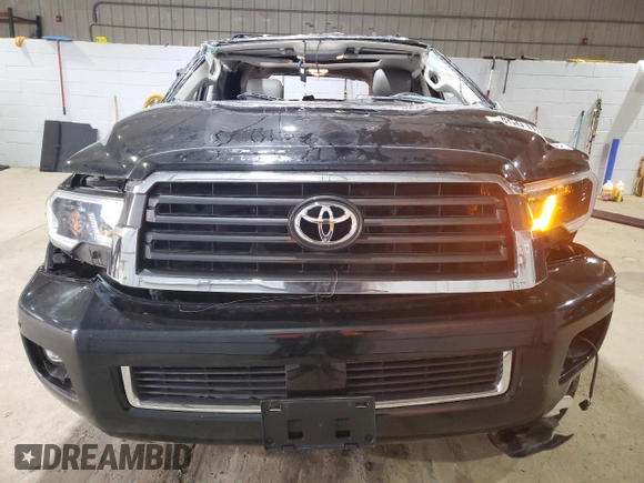 2019 Toyota Sequoia Limited with VIN 5TDJY5G18KS172799, listed as a Copart auction lot 85010134 with 29,122 mi miles and Salvage Title. Bid and sale history available at carsss.com. Image 5.