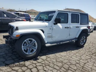2019 Jeep Wrangler Unlimited Sahara with VIN 1C4HJXEN4KW593522, listed as a Copart auction lot 57528955 with 77,382 mi miles and Salvage title. Bid and sale history available at DreamBid. Image 1.