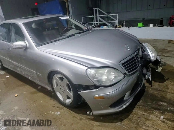 2004 Mercedes-Benz S-Class 5.0L with VIN WDBNG84J54A387825, listed as a Copart auction lot 45894265 with 0 mi miles and Salvage Title. Bid and sale history available at carsss.com. Image 11.