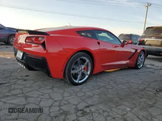 2014 Chevrolet Corvette 2LT with VIN 1G1YC2D74E5122781, listed as a Copart auction lot 82669644 with 74,658 mi miles and Clean Title. Bid and sale history available at carsss.com. Image 3.