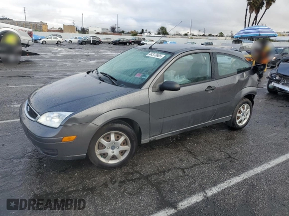 2005 Ford Focus S with VIN 3FAFP31N65R161757, listed as a Copart auction lot 44373605 with 187,145 mi miles and Salvage Title. Bid and sale history available at carsss.com. Image 1.