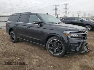 2024 Ford Expedition Max Limited с VIN 1FMJK2A85REB13551, выставлен на аукционе Copart как лот 53729315 с пробегом 3 938 миль миль и Списание • Salvage title. История ставок и продаж доступна на DreamBid. Изображение 4.