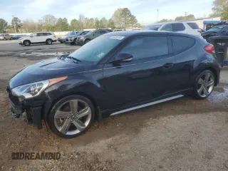 2013 Hyundai Veloster Turbo w/Black Int with VIN KMHTC6AE0DU178924, listed as a Copart auction lot 50415295 with 137,349 mi miles and Salvage Title. Bid and sale history available at carsss.com. Image 1.