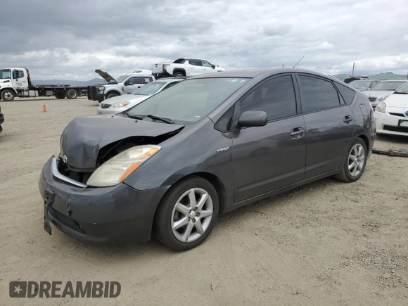 2008 Toyota Prius z VIN JTDKB20U683437190, wystawiony jako Copart lot #53399515 z przebiegiem Nie podano mil oraz Szkoda całkowita • Salvage title. Historia ofert i sprzedaży dostępna na DreamBid. Obrazek 1.