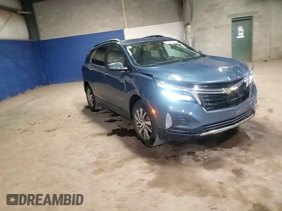 2024 Chevrolet Equinox LT with VIN 3GNAXUEG1RL177483, listed as a Copart auction lot 47187225 with 22,107 mi miles and Salvage Title. Bid and sale history available at DreamBid. Image 14.
