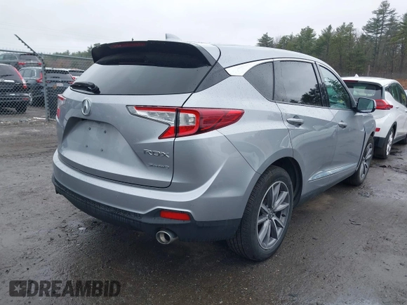 2021 Acura RDX w/Technology Package with VIN 5J8TC2H54ML028017, listed as a IAAI auction lot 42002171 with Not Provided miles. Bid and sale history available at carsss.com. Image 4.