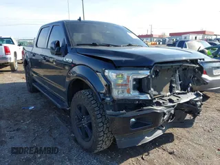 2020 Ford F-150 XL with VIN 1FTEW1EP1LKF30146, listed as a IAAI auction lot 41913099 with 76,565 mi miles and . Bid and sale history available at DreamBid. Image 1.