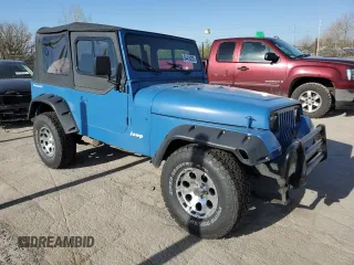 1995 Jeep Wrangler S z VIN 1J4FY19P8SP300768, wystawiony jako Copart lot #54414255 z przebiegiem 199 044 mil mil oraz Szkoda całkowita • Salvage title. Historia ofert i sprzedaży dostępna na DreamBid. Obrazek 4.